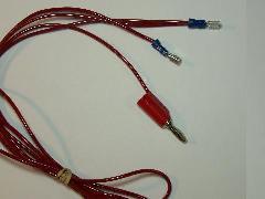 Red wire (positive) with 2 QD connectors for copper pads
