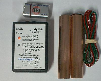 "ParaZapper CC2, with copper paddles"
