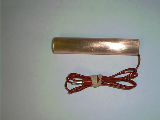 Copper Paddle with red wire and connector