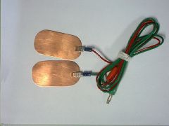 Small copper pads 1-1/2 x 3 ( set of 2 with wiring)